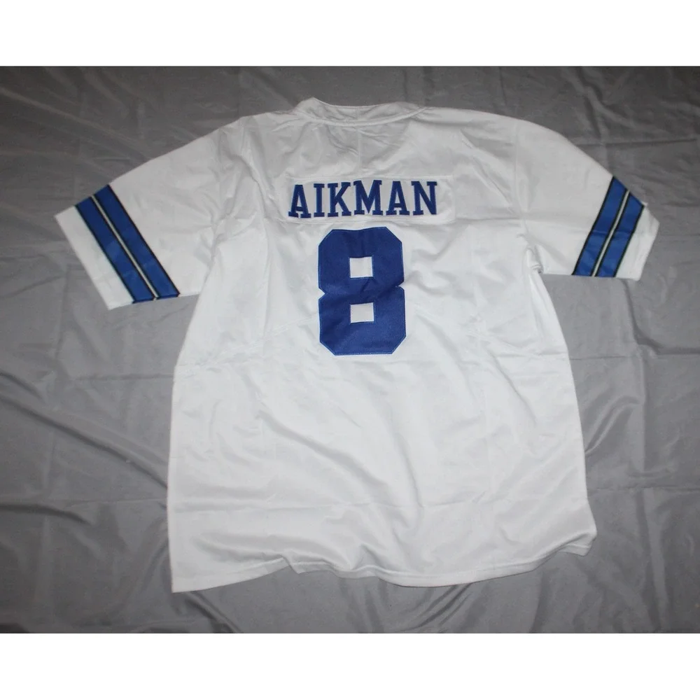 Men's Women's Troy Aikman White Jersey size Large